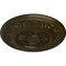 Ekena Millwork Nestor Ceiling Medallion (Fits Canopies up to 5"), Hand-Painted Green Gold, 25 7/8"OD x 2 1/4"P CM25NEGGS - alternate 3